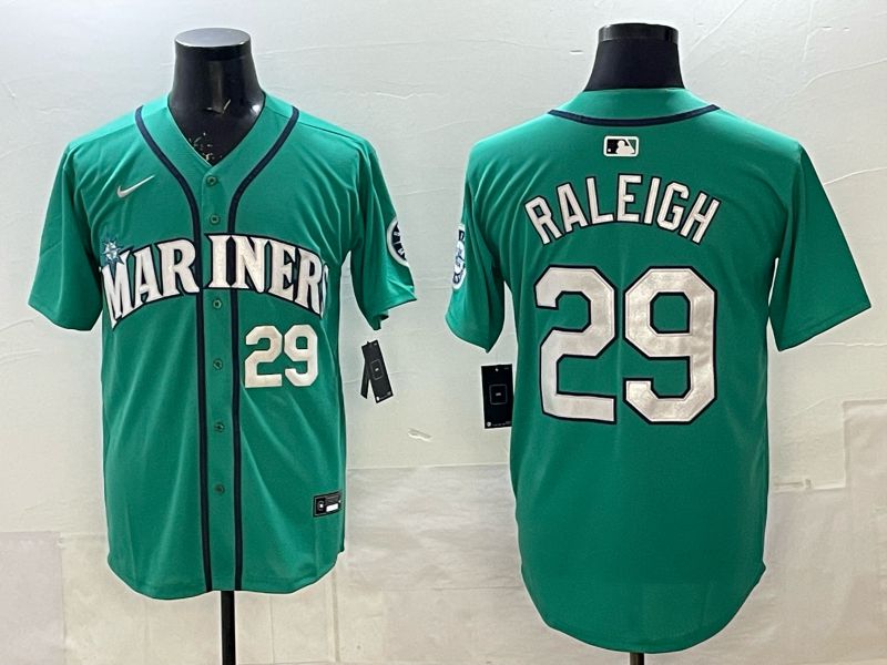 Men Seattle Mariners #29 Raleigh Green Game Nike MLB 2025 Jersey 002